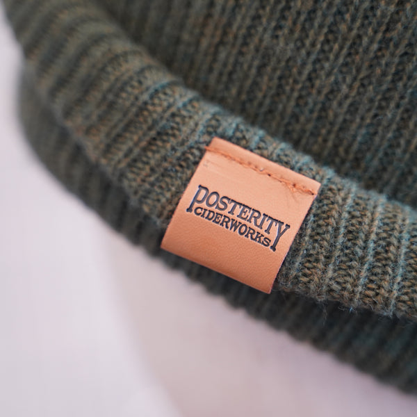 Apple Tail Knit Cap- Olive