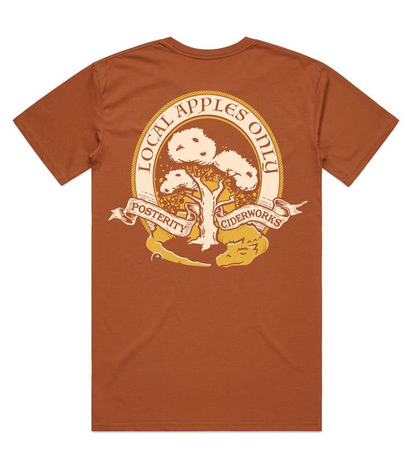 Local Apples Only Shirt - Copper