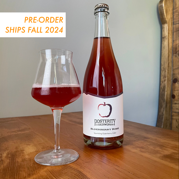 PRE ORDER- SHIPS FALL 2024 Elderberry Rosé - Elderberry Sparkling Cider